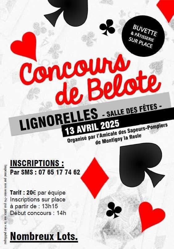 Concours de belote Lignorelles